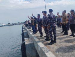 Danlanal Bintan Bersama FKPD Kepri dan FKPD Bintan Melepas Keberangkatan KRI Dewa Ruci Yang Mengemban Misi Muhibah Budaya Jalur Rempah 2024