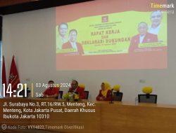 DEPIDAR SOKSI Adakan Raker Yang ke-VIII Sekaligus Deklarasi Dukung Kepada Erlangga Hartanto dan Ahmed Zaki Iskandar