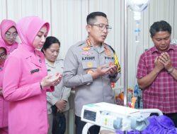 Kapolres Metro Jakut Kunjungi Anggota Sakit di RS Polri Kramatjati