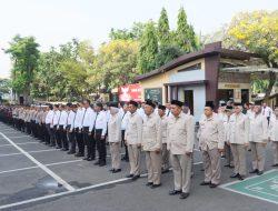 Upacara Peringatan Hari Kesaktian Pancasila dan Kenaikan Pangkat Pengabdian di Polres Metro Jakarta Utara
