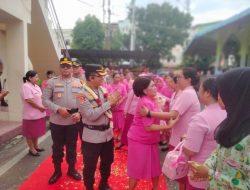 Tangisan Ibu Bhayangkari, Pisah Sambut Kapolrestabes Medan Dari Kombes Teddy Marbun Kepada Kombes Gidion Setyawan
