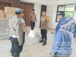 Kapolsek Pademangan : Lakukan Pengecekan Pendistribusian Logistik Pilkada 2024 di PPK Pademangan