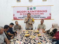Polsek Cilincing Gelar Ngopi Kamtibmas bersama Warga RW 01 Kelurahan Cilincing
