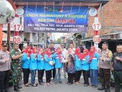 Sat Resnarkoba Polres Metro Jakut Deklarasi Kampung Bersinar Di RW.001 Koja