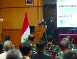 Wakapuspen TNI Buka Rapat Anggota Tahunan Koperasi Citra Dana Yasa