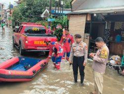 Polisi Lakukan Monitoring Genangan dan Banjir di Cakung