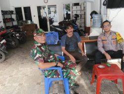 Patroli Wilayah Bhabinkamtibmas dan Babinsa Kampung Rawa, Sampaikan Imbauan Ke Penjaga Rumah Kos