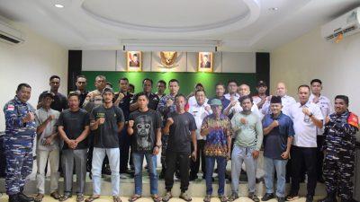Danlanal Tarempa Berikan Edukasi Kepada Masyarakat Nelayan Melalui Kegiatan Coffee Morning