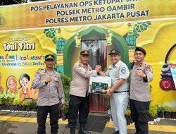 Pos Yan Ops Ketupat Jaya 2025 Stasiun Gambir Terima Kunjungan Jasa Raharja Kanwil Utama DKI