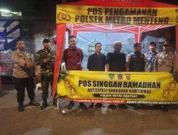 Polsek Metro Menteng Gelar Pemantauan Gangguan Kamtibmas Bersama Unsur Terkait Di Pos Singgah Kalipasir