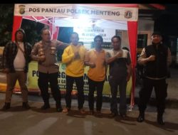 Kolaborasi Bersama Warga Pemantauan Pos Singgah Menteng Tenggulun, Ciptakan Situasi Aman Kondusif