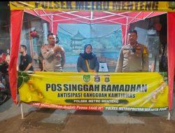 Cegah Tawuran Susulan, Polisi Bersama Warga Masyarakat Pemantauan Pos Singgah Kalipasir