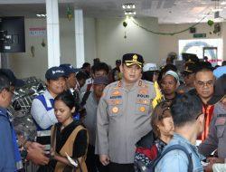 Kapolres Pelabuhan Tanjung Priok, Cek dan Kontrol Pengamanan Arus Balik Lebaran Penumpang Kapal