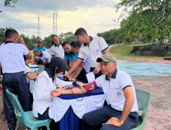 Syarat UKP dan Jaga Kebugaran Prajurit Benteng Laut Perkasa, Lanal Dabo Singkep Laksanakan Tes Kesamaptaan Jasmani