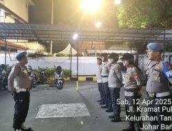 Apel Kesiapan Patroli Cipta Kondisi Antisipasi Guantibmas di Johar Baru