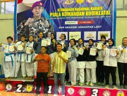Prajurit Kowal Lantamal I Berhasil Borong 3 Medali Pada Kejurnas Karate Piala Dankodiklatal