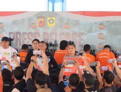 Polres-Polresta Bogor Gelar Konpers, Berantas Premanisme Kasus Perampasan Motor oleh Mata Elang