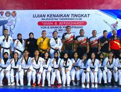 Komandan Batalyon A Pelopor Pimpin Ujian Kenaikan Tingkat Wajraceyna Taekwondo Club
