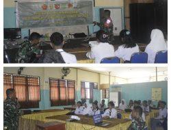 Satgas TMMD Ke-124 Kodim 1501/Ternate Berikan Penyuluhan Wawasan Kebangsaan Kepada Siswa SMK Fomarimoi