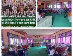 Satgas TMMD Berikan Penyuluhan Bahaya Terorisme dan Radikalisme di SMA Negeri 3 Halmahera Barat