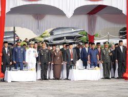 Perkuat Nasionalisme Dengan Nilai Luhur Pancasila, Danlanal Dumai Bersama Prajurit Ikuti Upacara Hari Lahir Pancasila