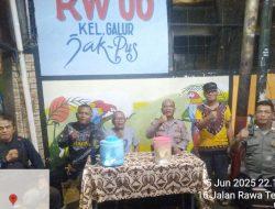 Pengamanan Malam Takbir Idul Adha 2025 di Jalan Rawa Tengah Kelurahan Galur