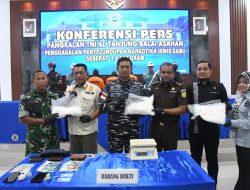 TNI AL Kembali Berhasil Gagalkan Penyelundupan 4,5 Kg Sabu di Perairan Asahan