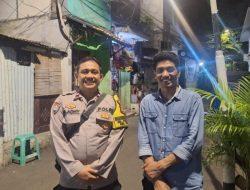 Bhabinkamtibmas Pegangsaan Kontrol Satkamling RW 05 Tambak, Himbau Warga Tingkatkan Keamanan