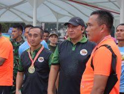 Perkuat Sinergitas Antar Matra, Wadan Lantamal I Beserta PJU Lantamal I Ikut Fun Run HUT Kodam I/BB