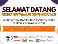 Hadiri dan Sukseskan Musprov XVI/2025 Gabungan Perusahaan Farmasi Indonesia Daerah Sulawesi Selatan