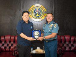 Danlantamal IX Terima Courtesy Call General Manager Garuda Indonesia