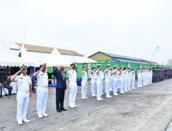 Lantamal I Sambut Kedatangan Kapal Perang India INS Saryu P54 di Dermaga Pelindo 104 Belawan