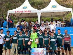 Penutupan Turnamen Sepak Bola Danlanal Nias Cup I Tahun 2025 Sukses Digelar