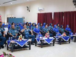 Danlantamal IX Didampingi Ketua Korcab IX DJA III Ikuti Pembekalan Pangkoarmada RI Kepada Kowal Secara Virtual
