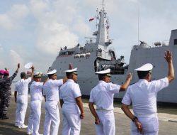 Lantamal I Lepas Keberangkatan Kapal Perang India INS Saryu P54