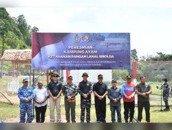 Danlanal Sibolga Bersama Forkopimda Sibolga-Tapanuli Tengah Resmikan “Kampung Ayam” Ketahanan Pangan Lanal Sibolga