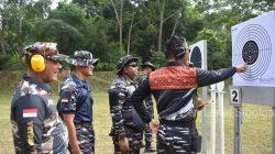 Danlanal Sibolga Bersama Forkopimda Sibolga-Tapanuli Tengah Gelar Latihan Menembak di Lapangan Tembak Bahder Ombun Hutagalung Lanal Sibolga