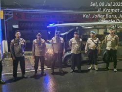 Pastikan Wilayah Aman, Polsek Johar Baru Laksanakan Patroli Cipta Kondisi Rutin