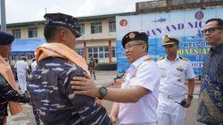 Satgas Patkor Indindo 44/25, KRI Lambung Mangkurat-374 Disambut Dengan Hangat di Kepulauan Andaman