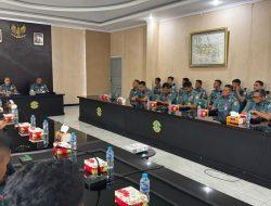 Danlantamal IX Didampingi Pejabat Utama Terima Audiensi Tim Safari Komlek Mabesal di Mako Lantamal IX Ambon
