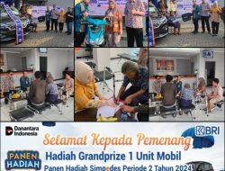 BRI Cabang Ciputat Serahkan Grand Prize 1 Unit Mobil kepada Pemenang Undian Simpedes
