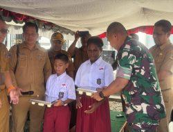 Dandim Mimika Hadiri Launching Program Makan Bergizi Gratis di SD Nawaripi