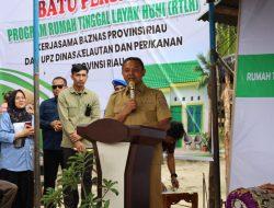 Sinergi Membangun Negeri, Danlanal Dumai Hadiri Pembangunan Rumah Tinggal Layak Huni Bagi Masyarakat Pesisir