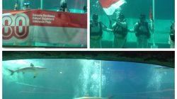 SeaWorld Ancol Gelar Pengibaran Bendera Merah Putih di Dalam Aquarium, Ruben Onsu Ikut Menyelam