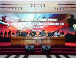 Panglima TNI Pimpin Sidang Pantukhir Pusat Penerimaan Taruna Akademi TNI TA 2025