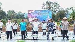 Sinergi Kodaeral IX Ambon, Pemerintah Daerah, dan Lintas Iinstansi Dorong Ketahanan Pangan Melalui Gerakan Tanam Serentak Cabai dan Kedelai