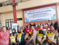 Beras Murah dan Senyum Warga di Kick Off Gerakan Pangan Murah Polres Metro Jakpus