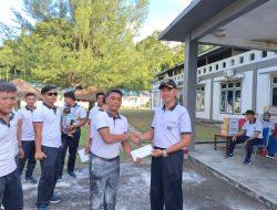 Danlanal Simeulue Beserta Prajurit dan Jalasenastri Lanal Simeulue Laksanakan Olahraga Bersama Meriahkan HUT Ke-80 Kemerdekaan RI
