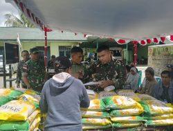 Gerakan Pangan Murah Kodim 1710/Mimika, Wujud Kepedulian Untuk Stabilitas Harga Beras