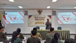 Danlanal Bintan Sebagai Narasumber Bela Negara Mahasiswa Politeknik Bintan